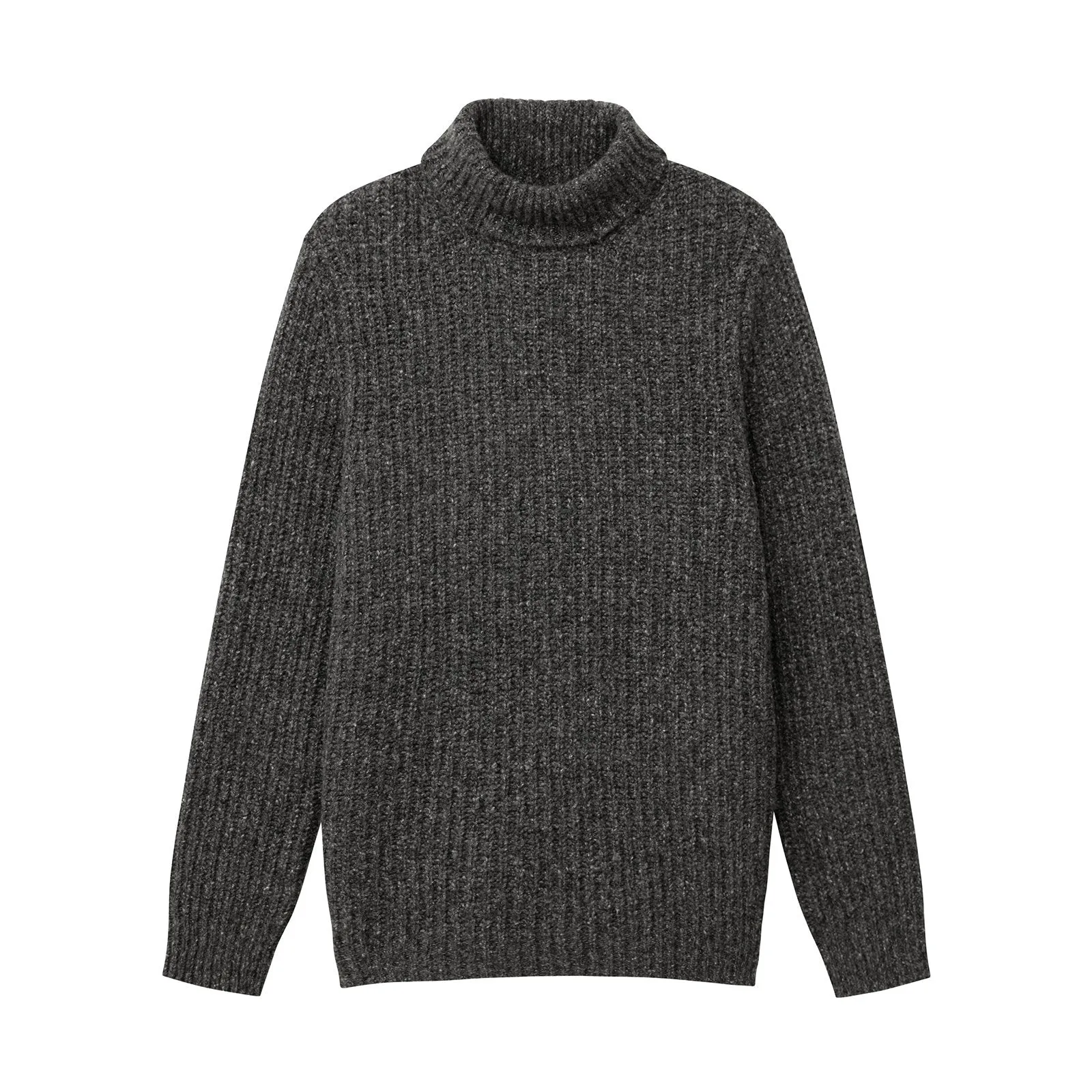 Marled Cashmere Turtleneck Sweater