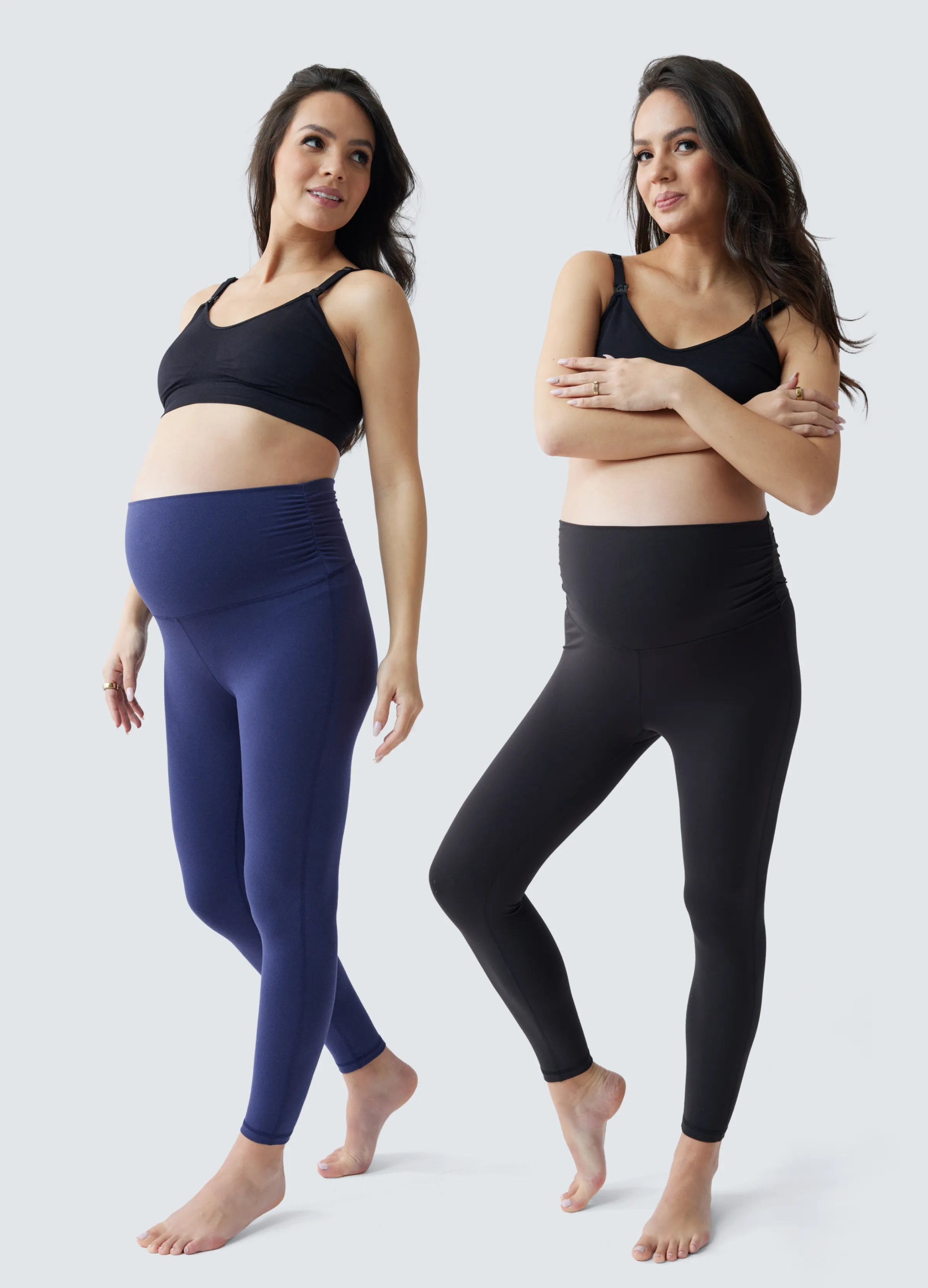 Maternity and Postpartum Active Workout Leggings 2-Pack Bundle