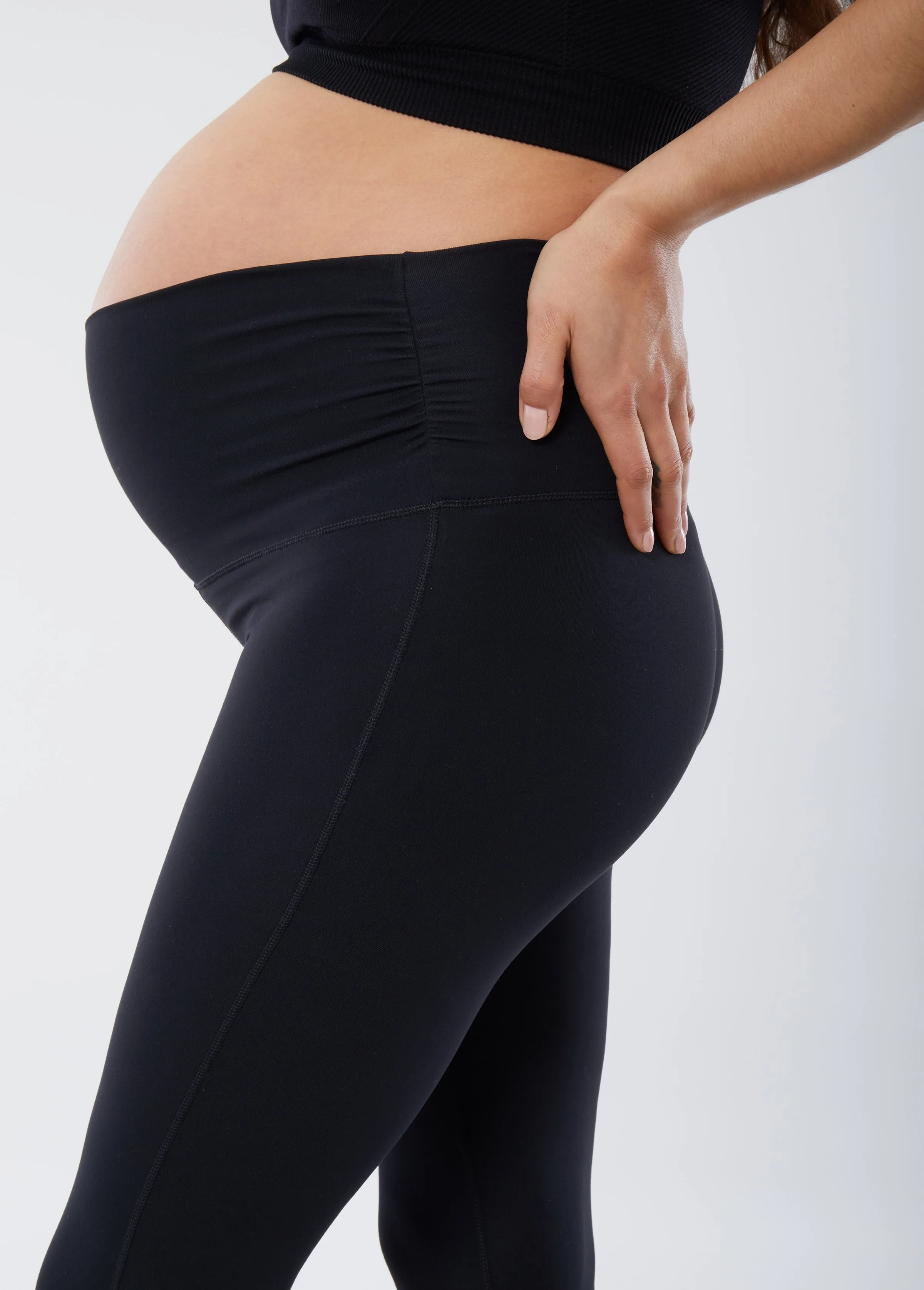 Maternity and Postpartum Active Workout Leggings 2-Pack Bundle