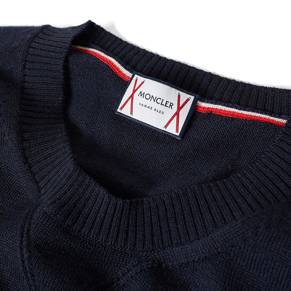 Moncler Gamme Bleu Merino Crew KnitNavy