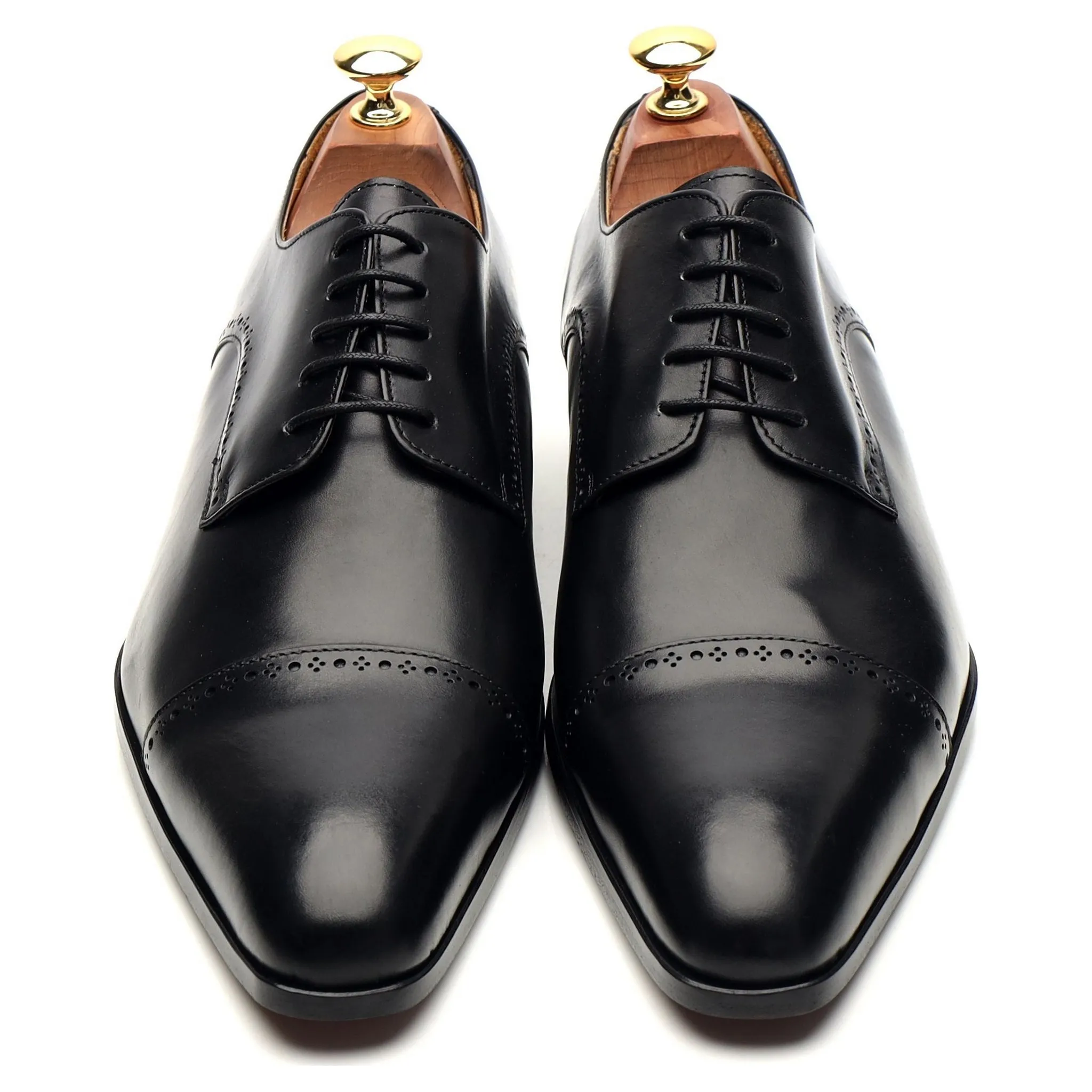 'Montana' Black Leather Derby UK 9