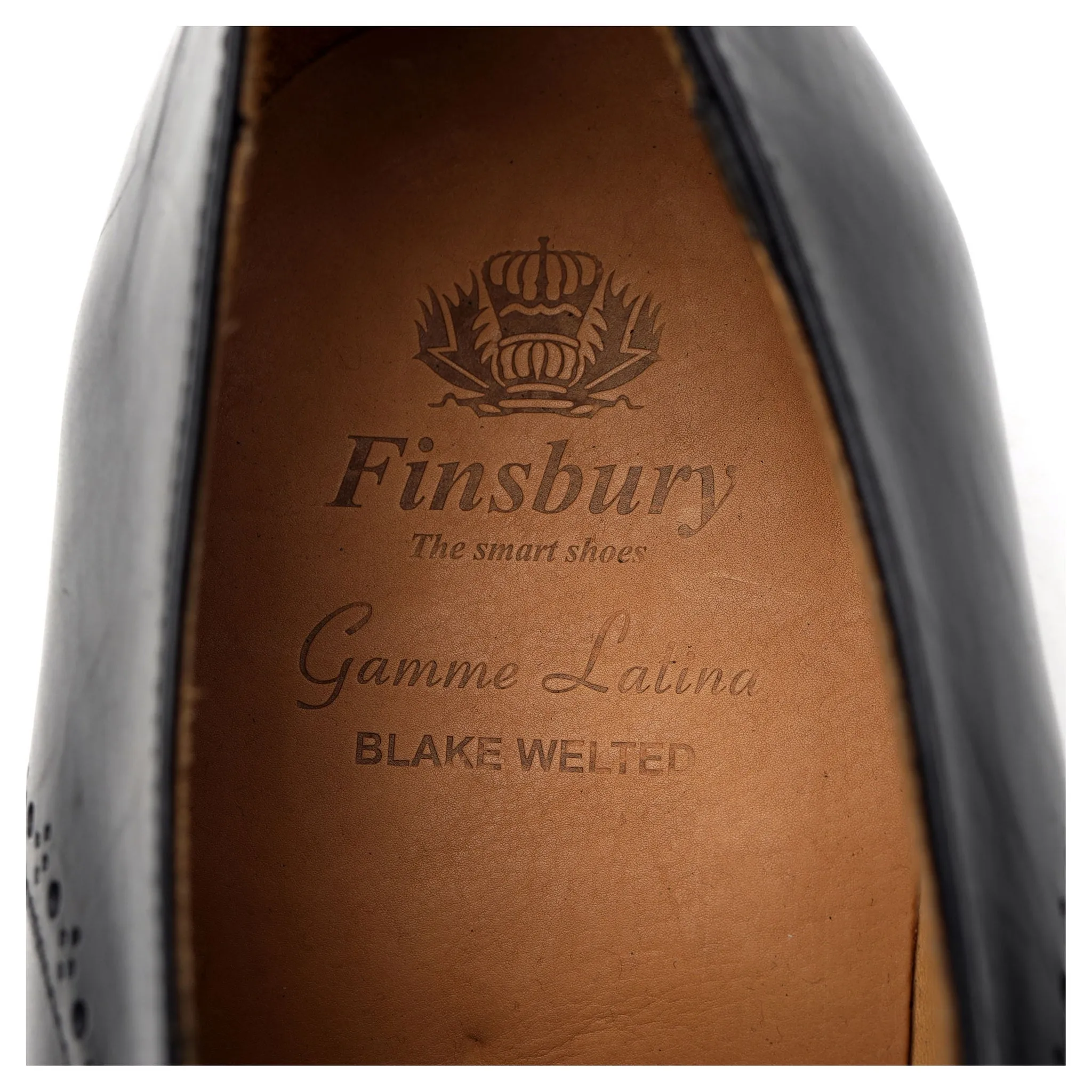 'Montana' Black Leather Derby UK 9