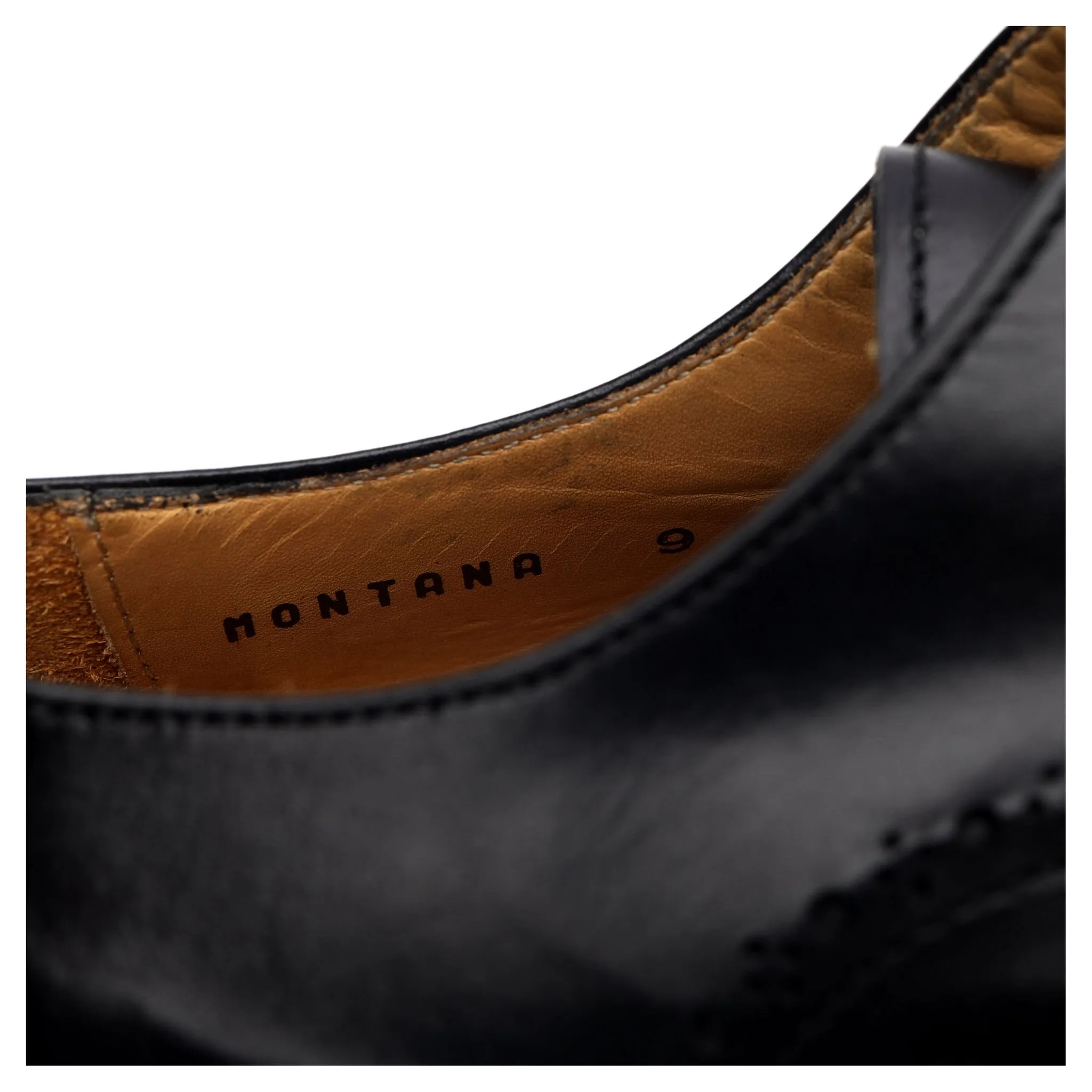 'Montana' Black Leather Derby UK 9