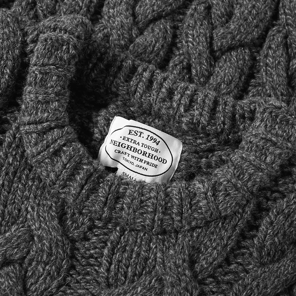 Neighborhood Fisherman Cable KnitCharcoal