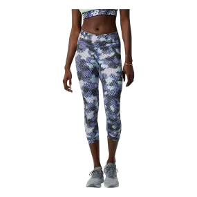 New Balance Printed Accelerate Capri Running Tights