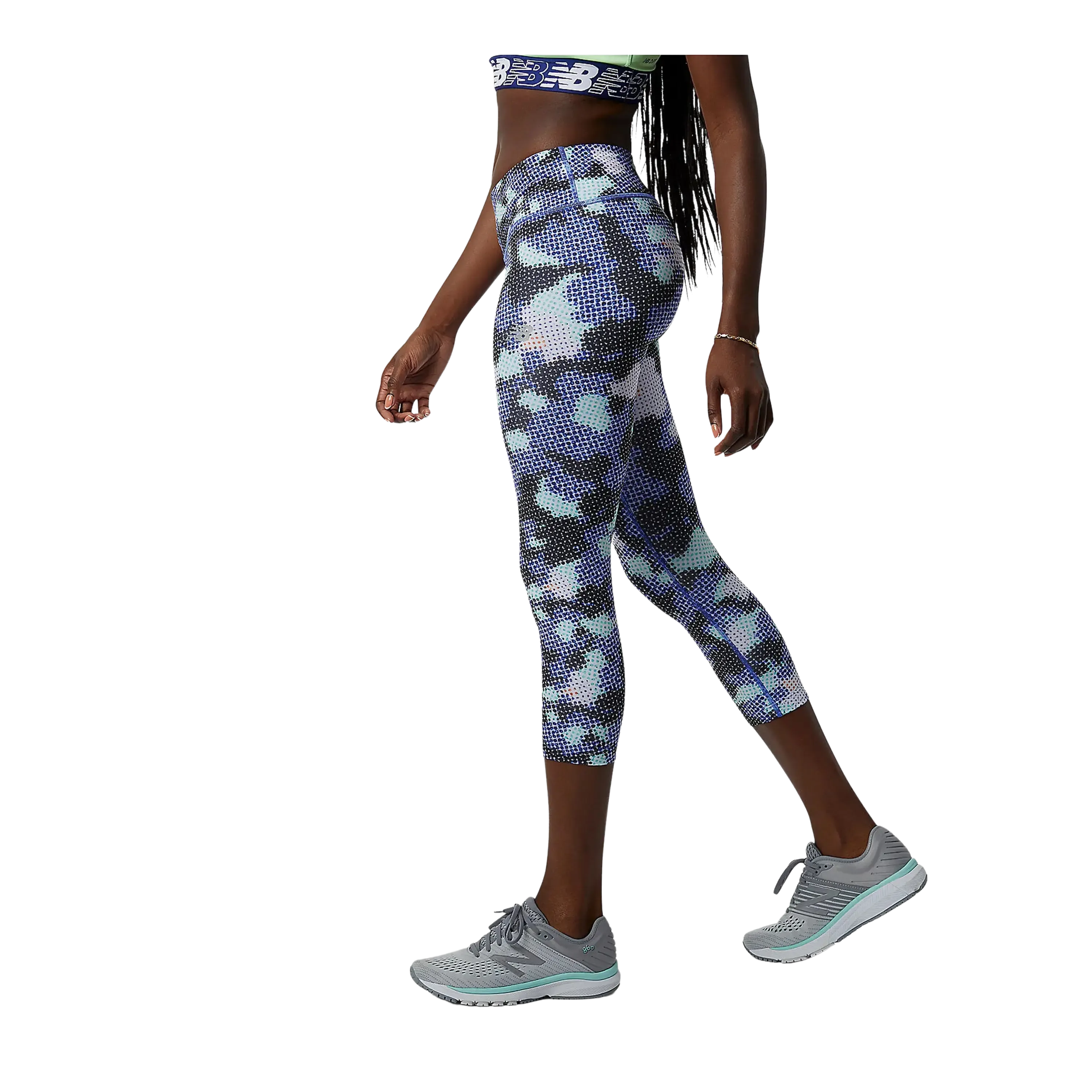 New Balance Printed Accelerate Capri Running Tights