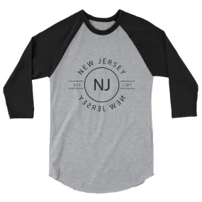 New Jersey - 3/4 Sleeve Raglan Shirt - Reflections