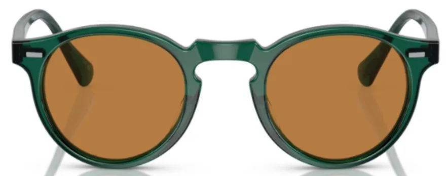 Oliver Peoples Gregory Peck Sun OV5217S 176353 Sunglasses Dark Teal/Cognac 47mm