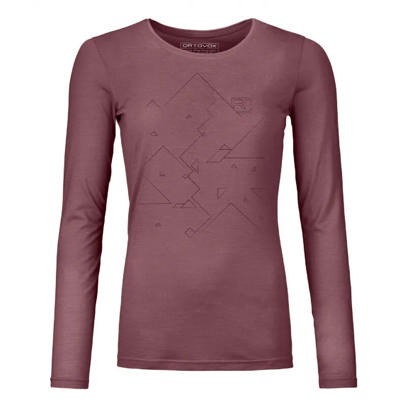 Ortovox  185 Merino Tangram LS - Intimo - Donna