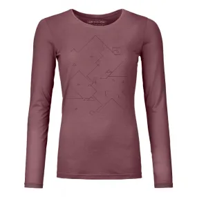 Ortovox  185 Merino Tangram LS - Intimo - Donna