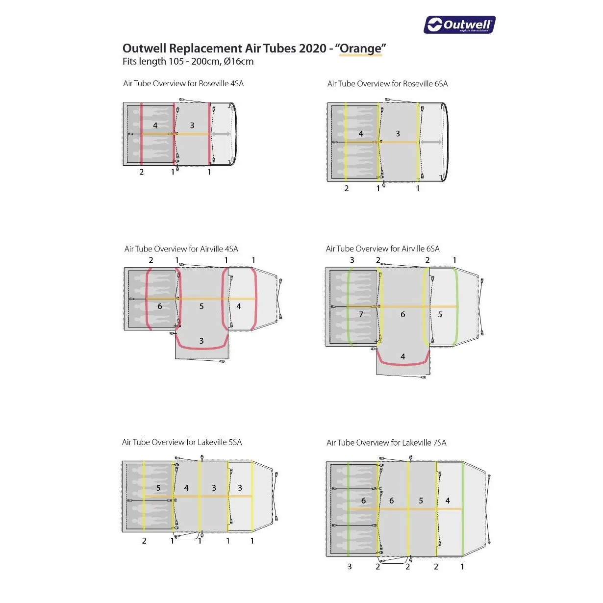 Outwell Air Repair - Tube Kit 1 Transparent | Buy Outwell Air Repair - Tube Kit 1 Transparent here | Outnorth