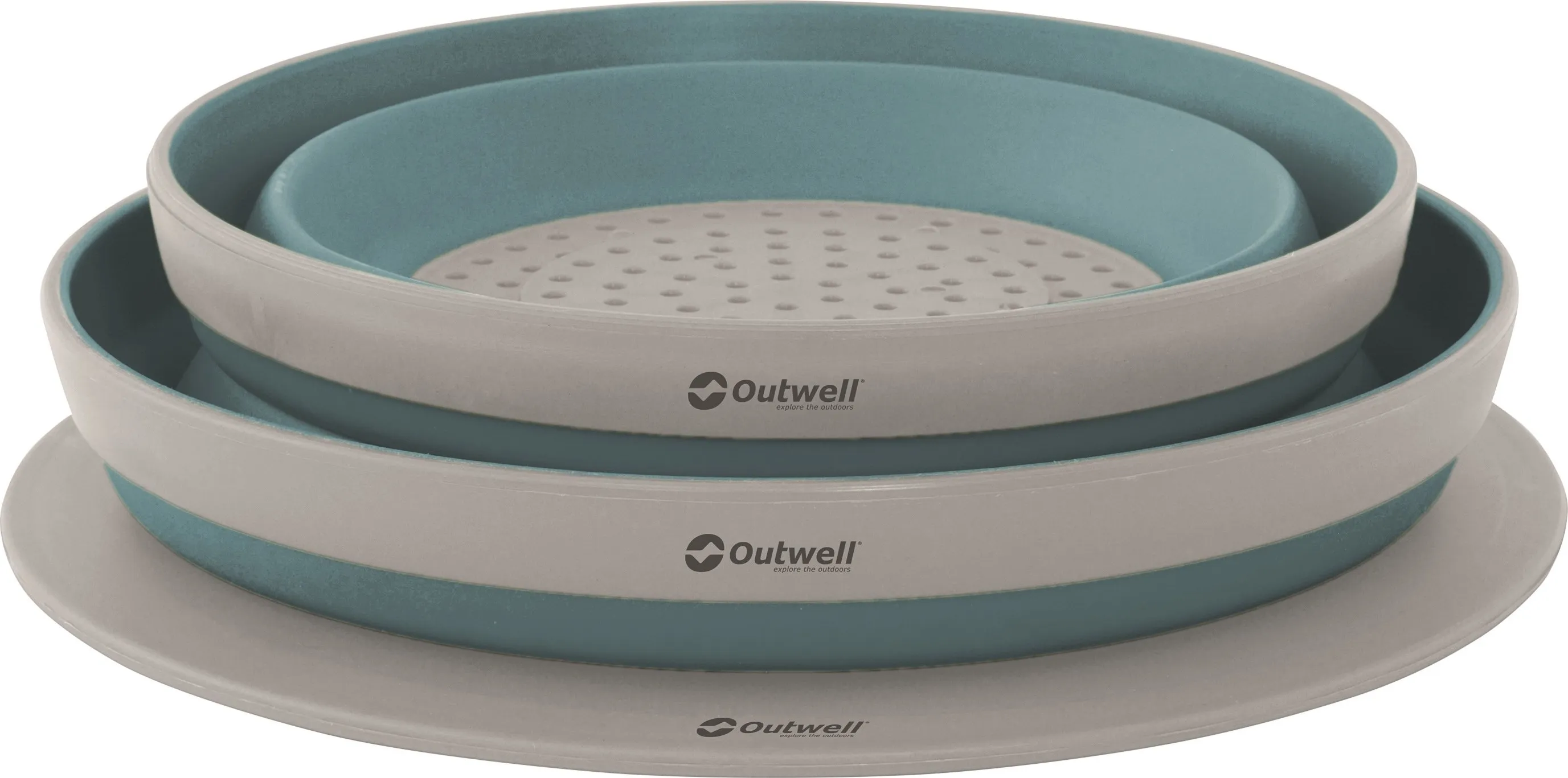 Outwell Collaps Bowl & Colander Set Classic Blue | Buy Outwell Collaps Bowl & Colander Set Classic Blue here | Outnorth