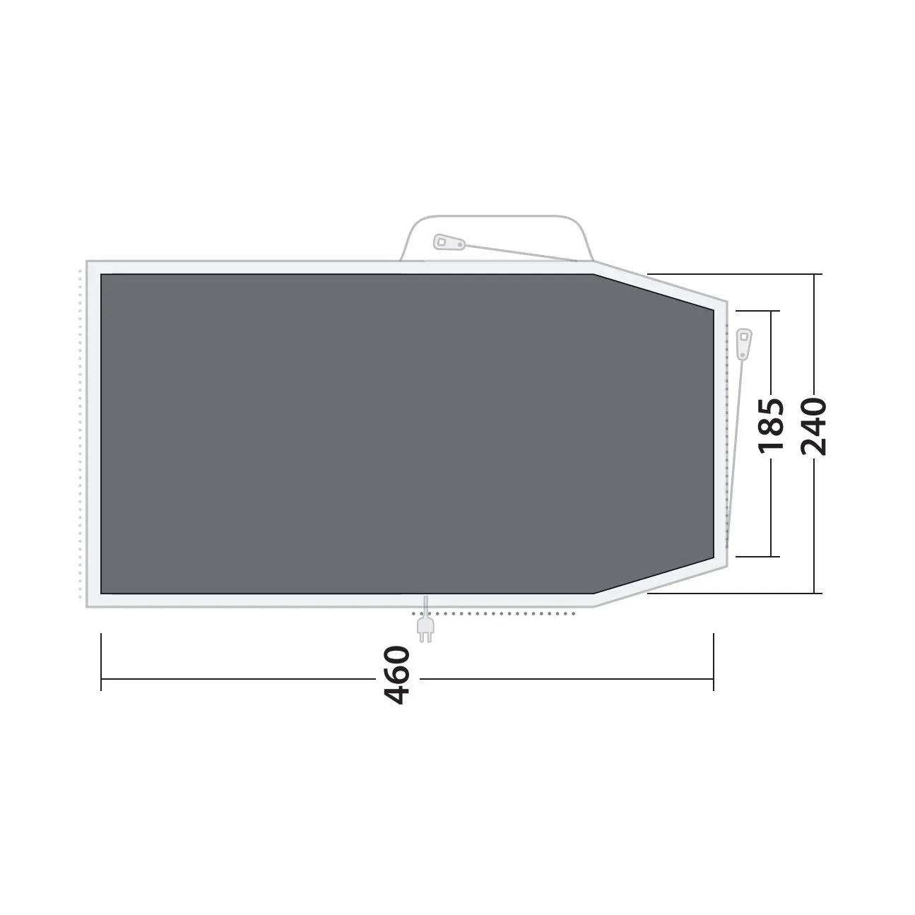 Outwell Footprint Springwood 4 Grey | Buy Outwell Footprint Springwood 4 Grey here | Outnorth