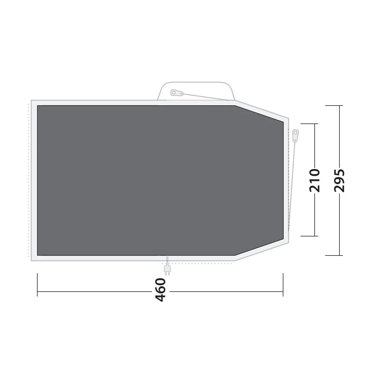 Outwell Footprint Springwood 5 Grey | Buy Outwell Footprint Springwood 5 Grey here | Outnorth