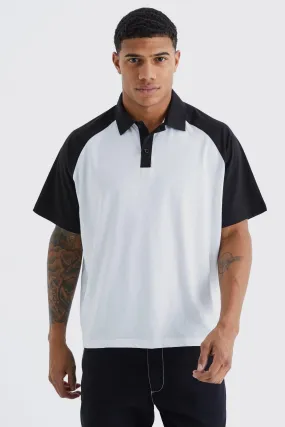 Oversized Boxy Raglan Polo