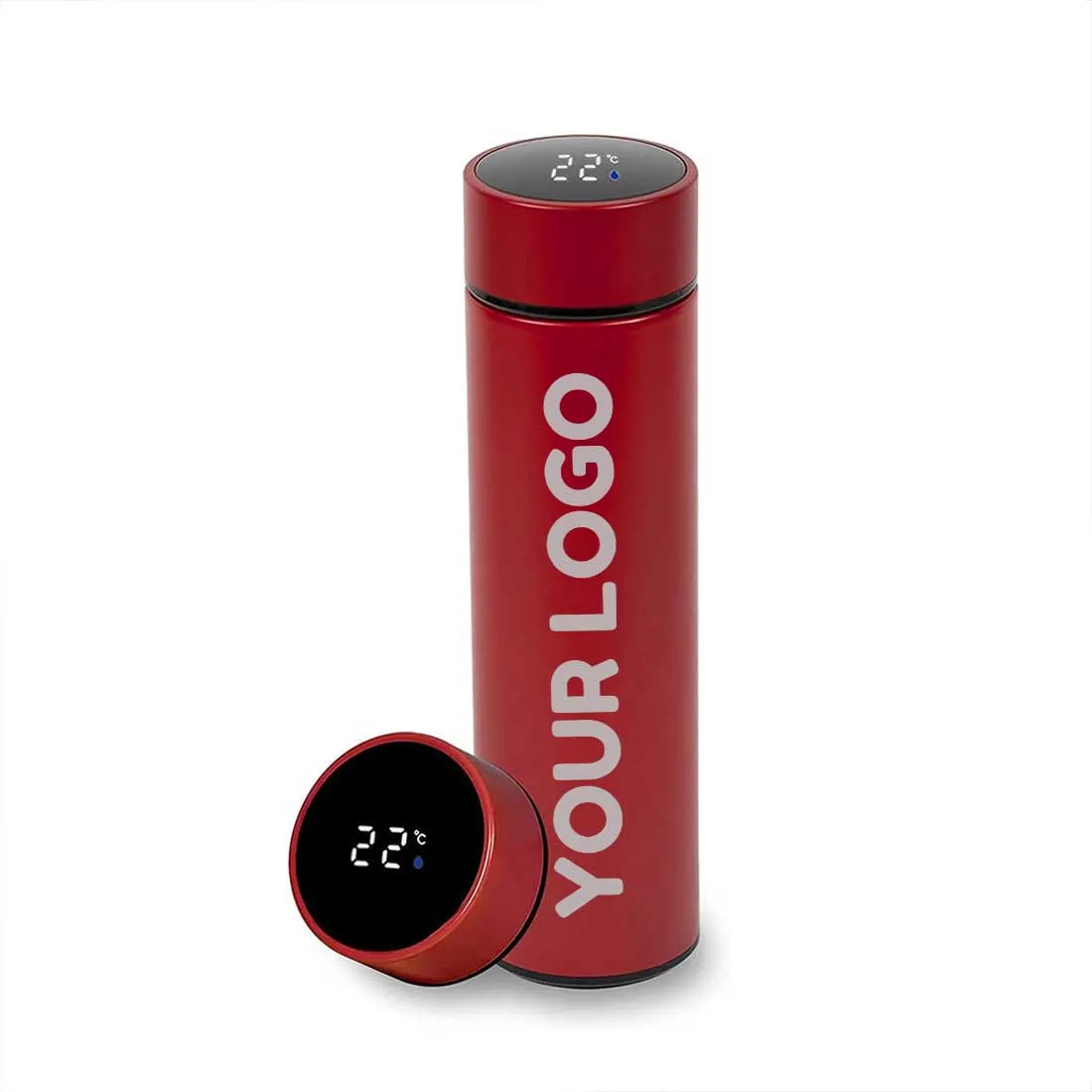 Personalised Thermal Flask for Tea with Temperature Display - ADD LOGO