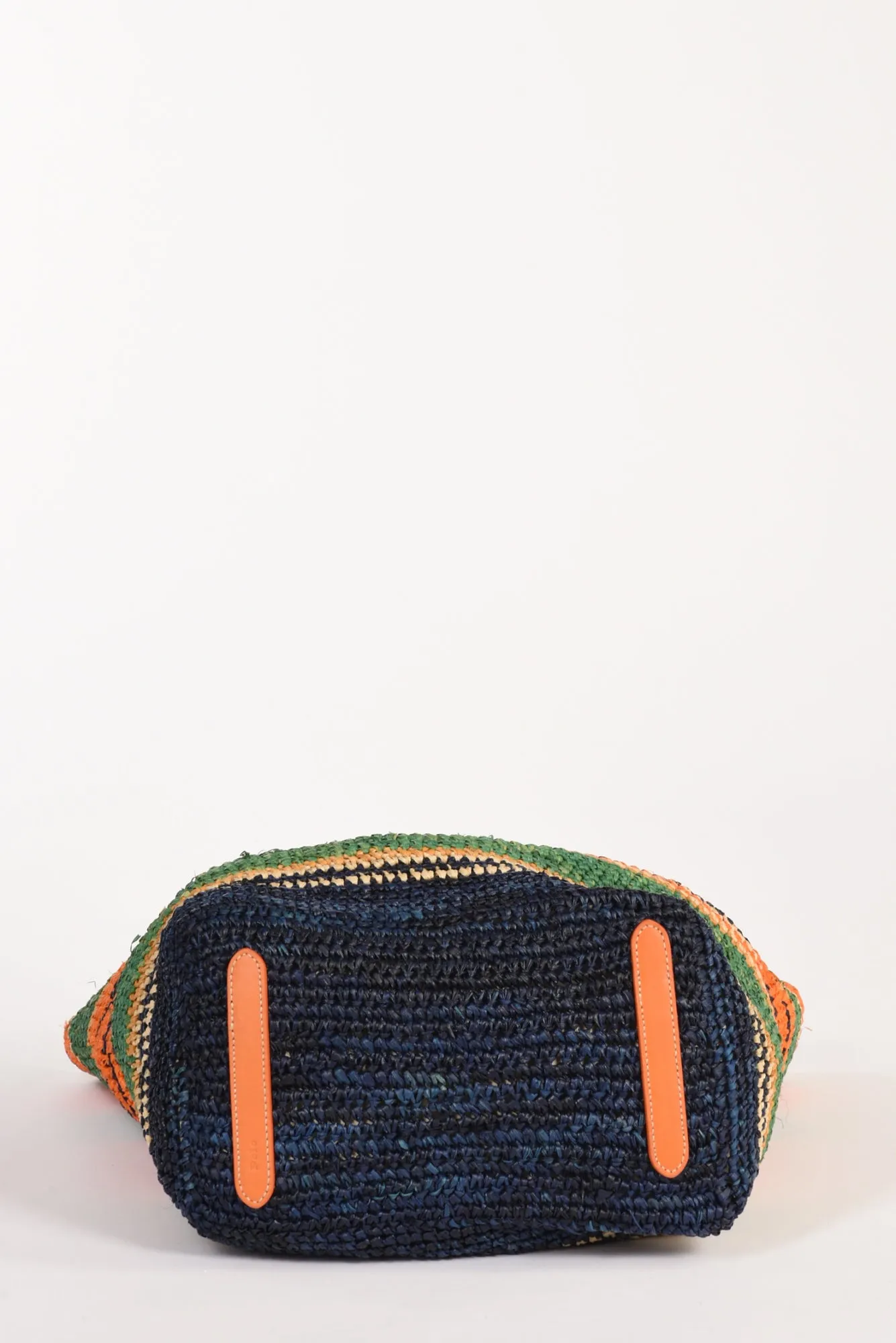 Polo Ralph Lauren Borsa Raffia Arancio/multicolor Donna