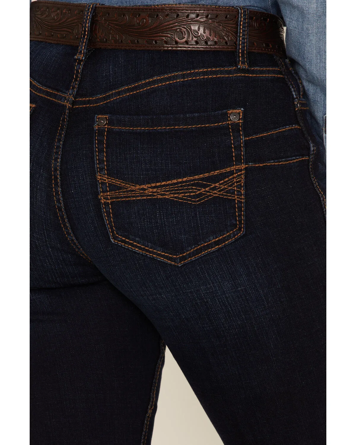 Product Name:  RANK 45® Women's Dark Wash Mid Straight Riding Jeans