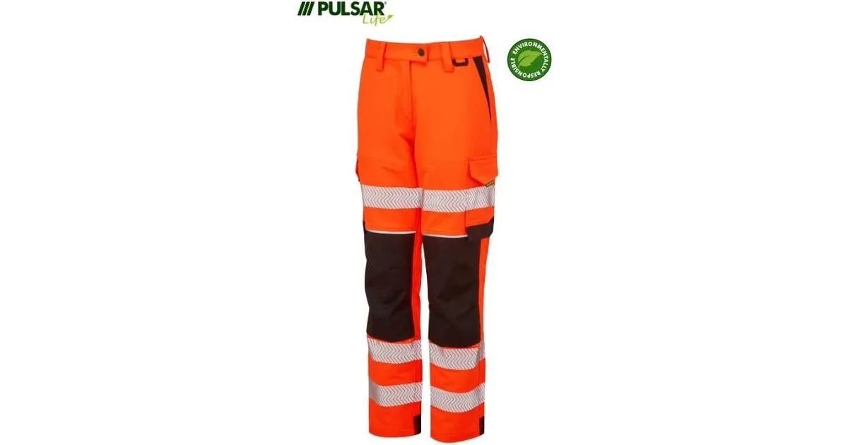 PULSAR® LIFE Men's Stretch Combat Trouser Orange LFE922 | Work & Wear Direct