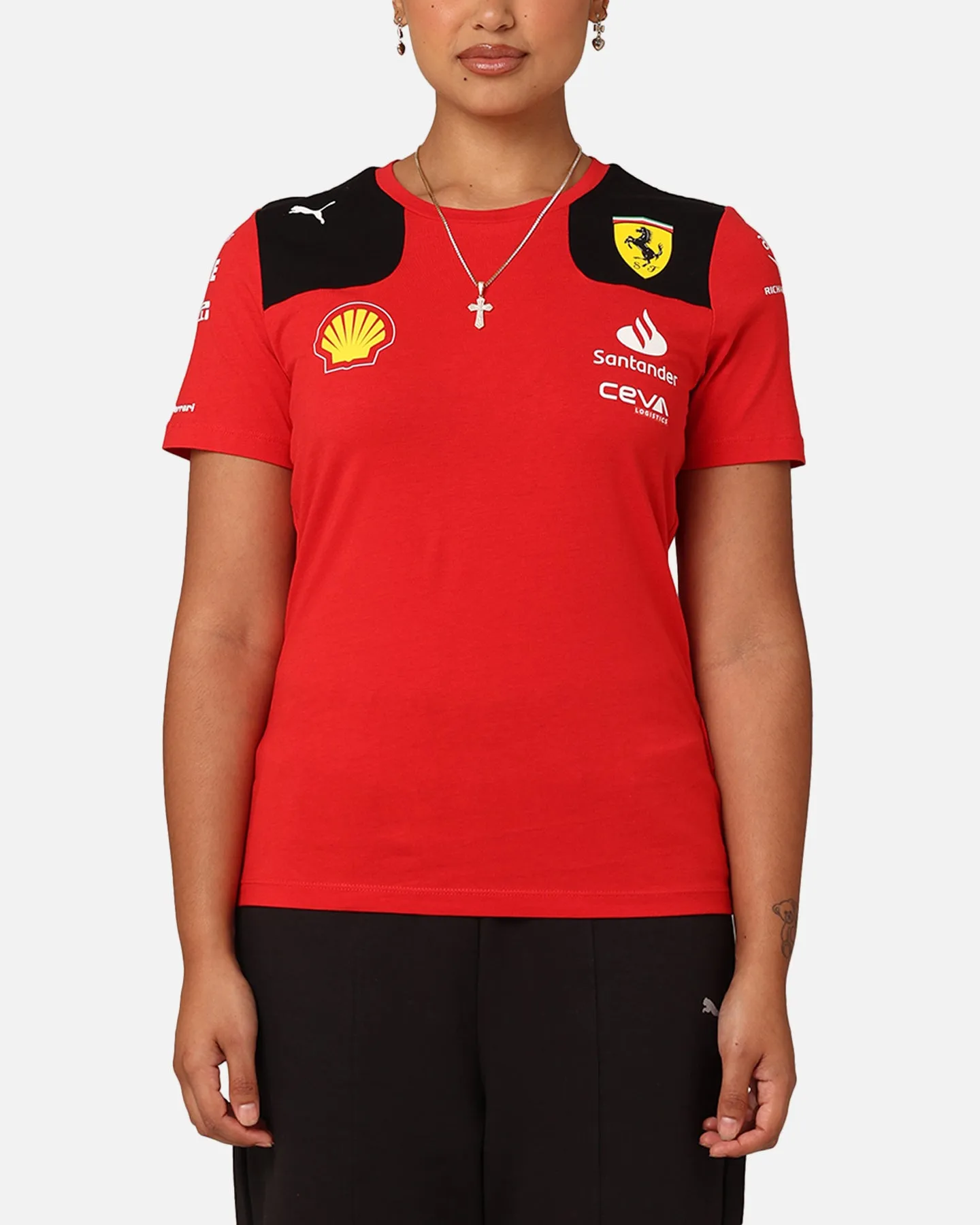 Puma X Scuderia Ferrari Women's Team T-Shirt Rosso Corsa