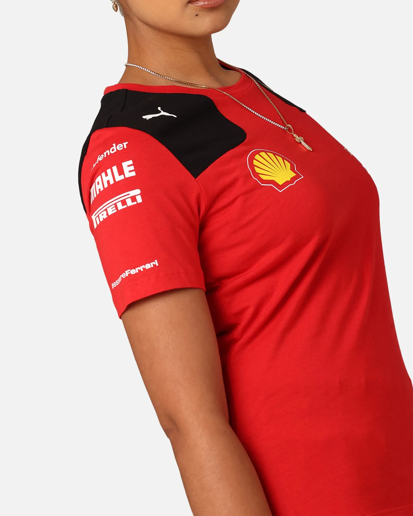 Puma X Scuderia Ferrari Women's Team T-Shirt Rosso Corsa