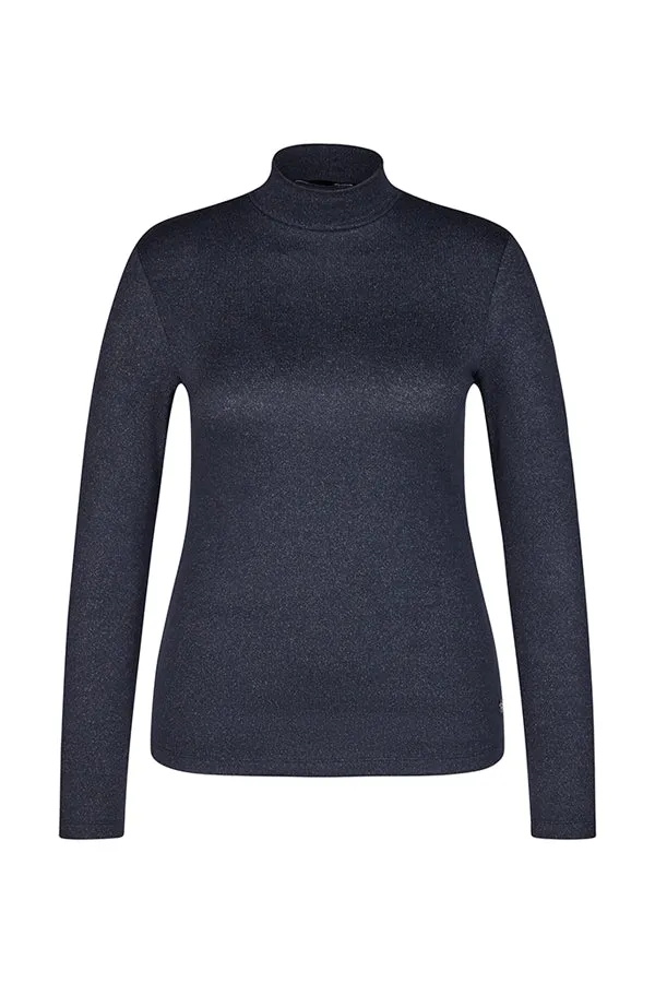 Rabe & LecomteNAVY TURTLENECK T-SHIRT