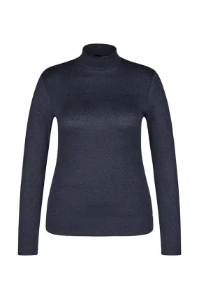 Rabe & LecomteNAVY TURTLENECK T-SHIRT