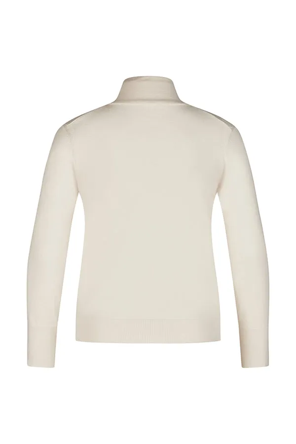 Rabe & LecomteWHITE TURTLENECK JUMPER