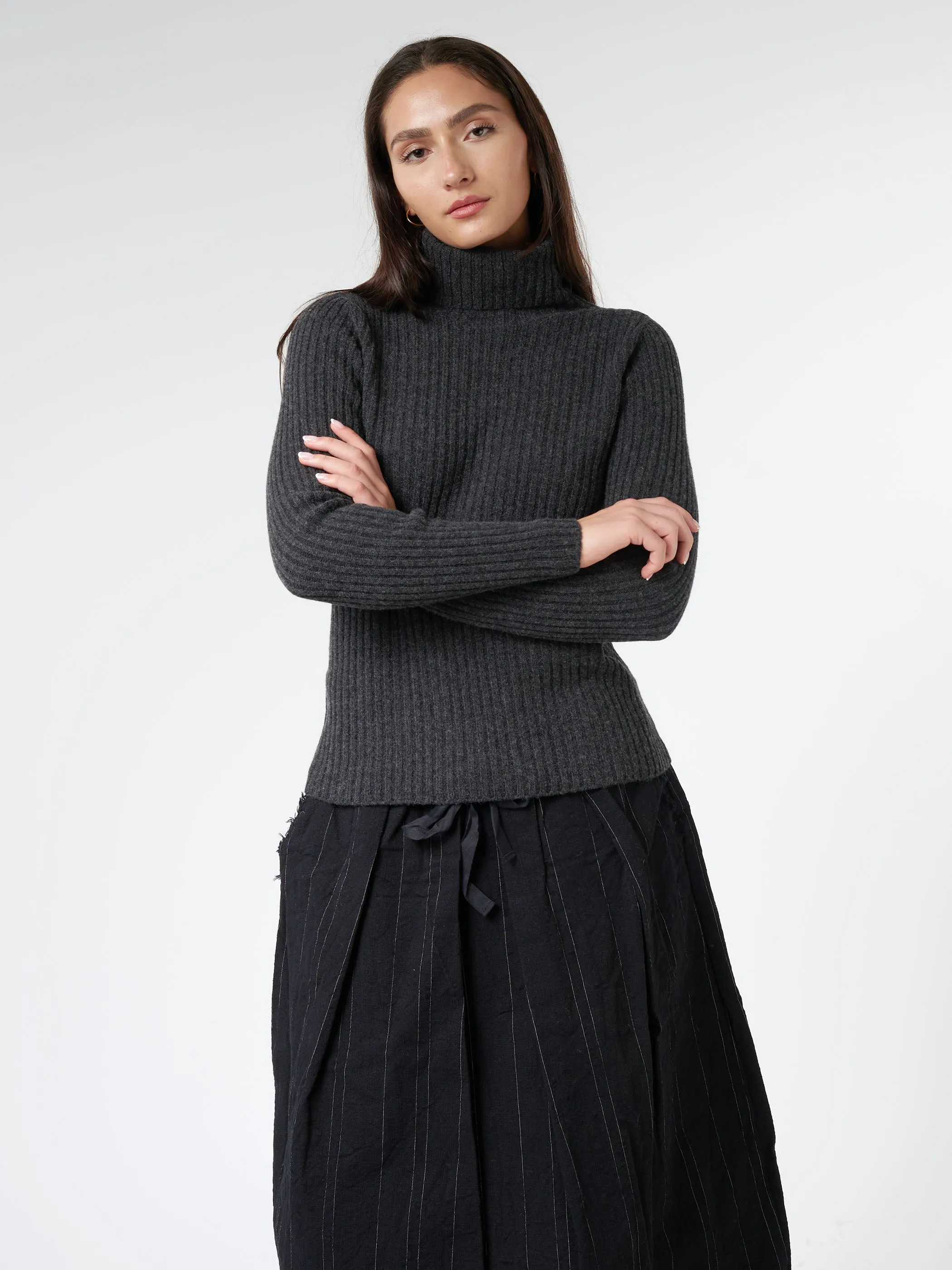 Rib Turtleneck