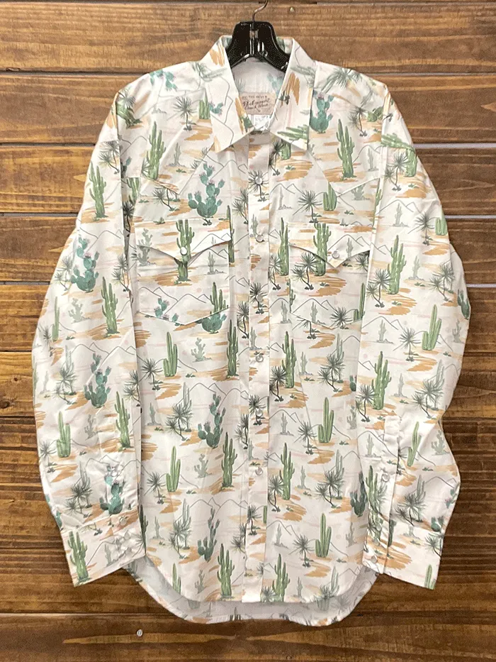 Rockmount 6873 Mens Vintage Western Shirt Desert Cactus