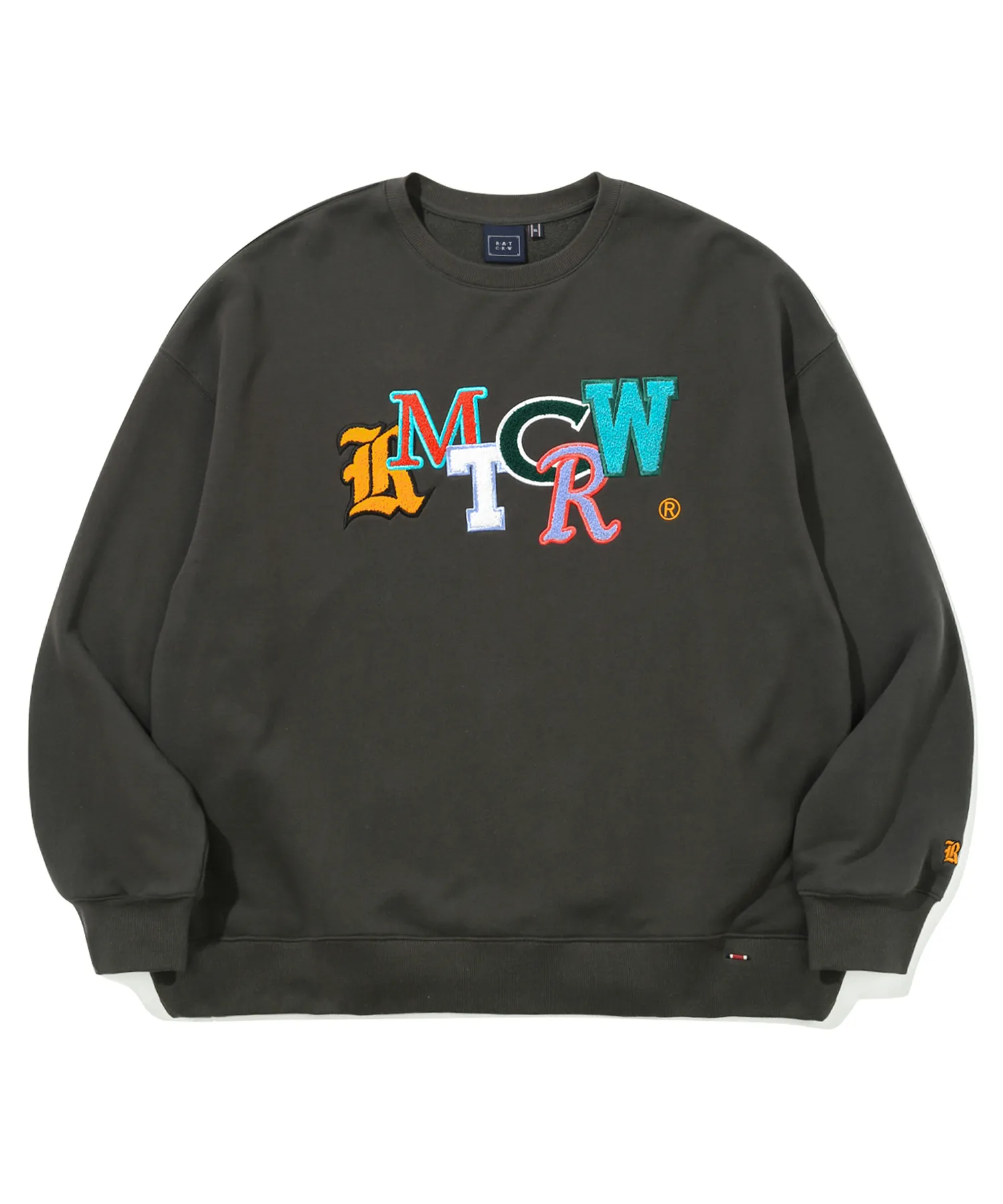 ROMANTIC CROWN  |[ROMANTIC CROWN]★OUT FONT LOGO CREWNECK