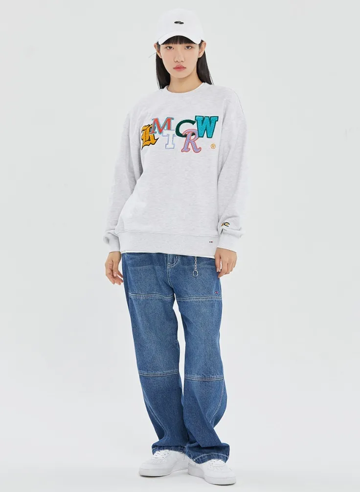 ROMANTIC CROWN  |[ROMANTIC CROWN]★OUT FONT LOGO CREWNECK