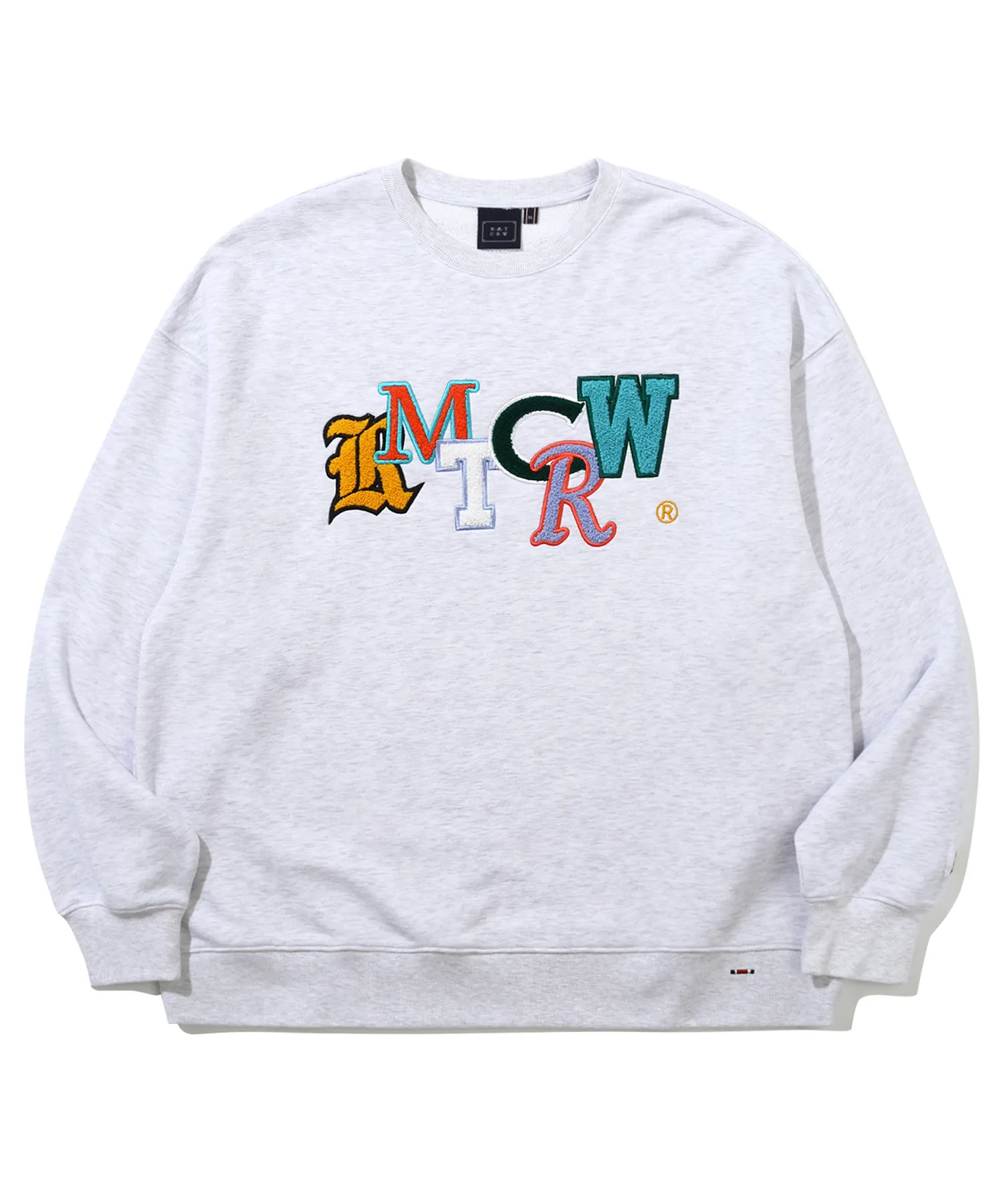 ROMANTIC CROWN  |[ROMANTIC CROWN]★OUT FONT LOGO CREWNECK