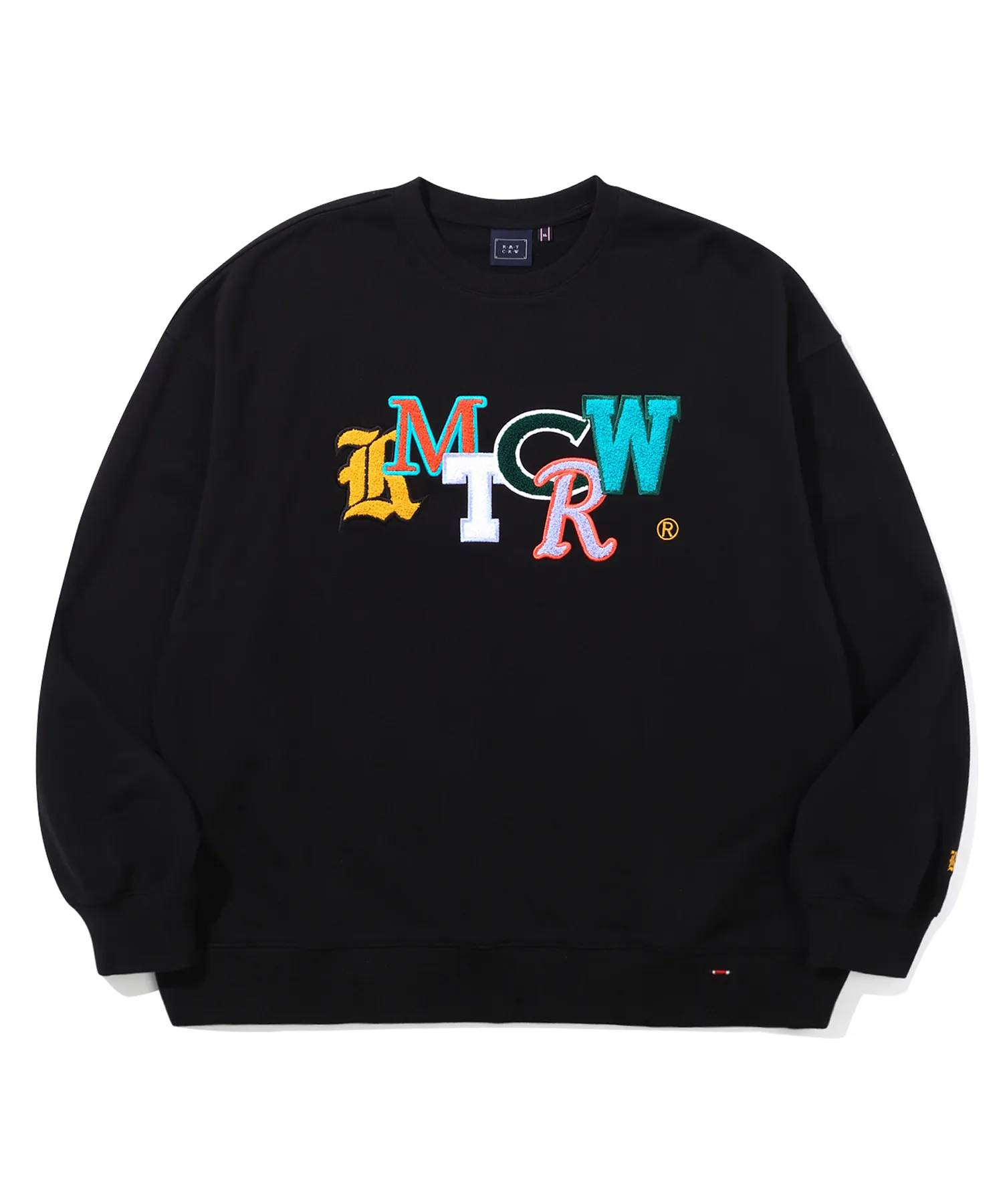 ROMANTIC CROWN  |[ROMANTIC CROWN]★OUT FONT LOGO CREWNECK