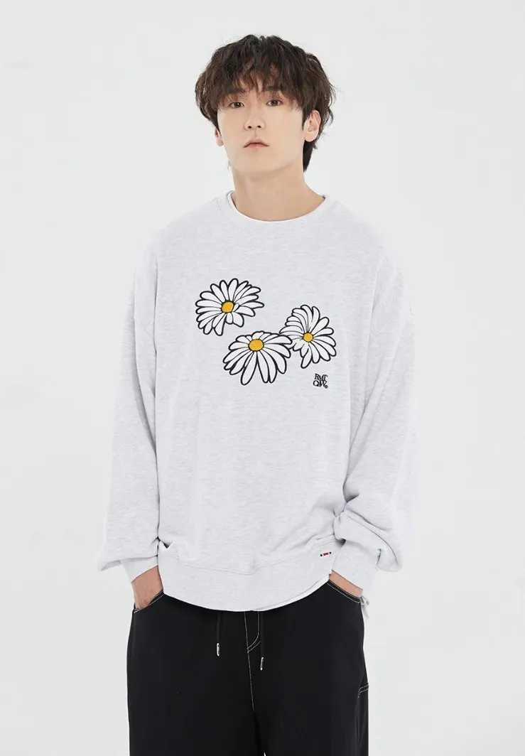 ROMANTIC CROWN  |[ROMANTIC CROWN]★TRIPLE DAISY CREWNECK