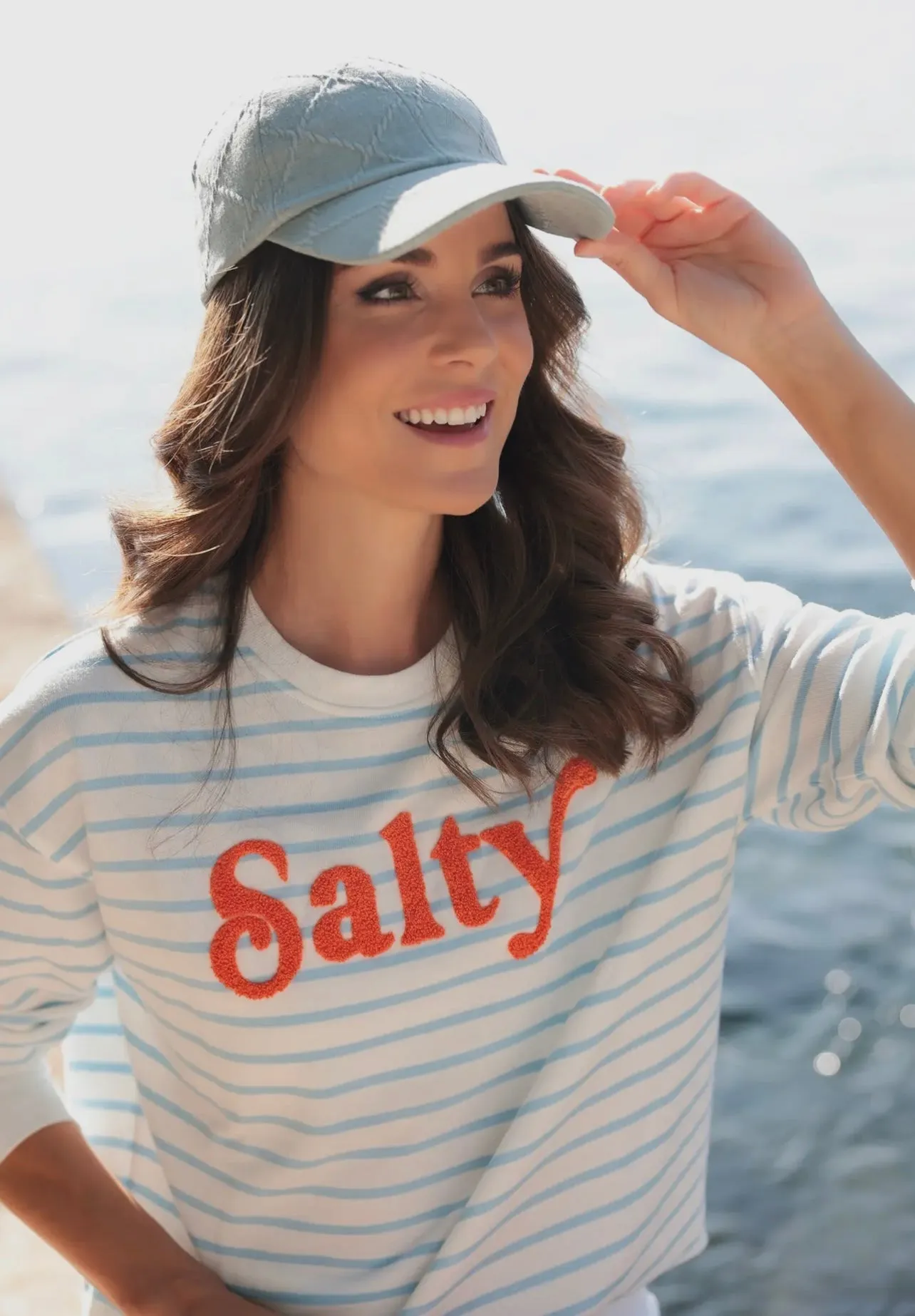 Salty Crewneck Pullover Sweatshirt