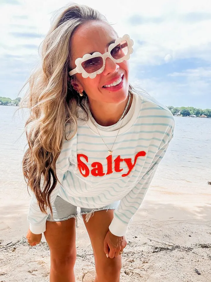 Salty Crewneck Pullover Sweatshirt