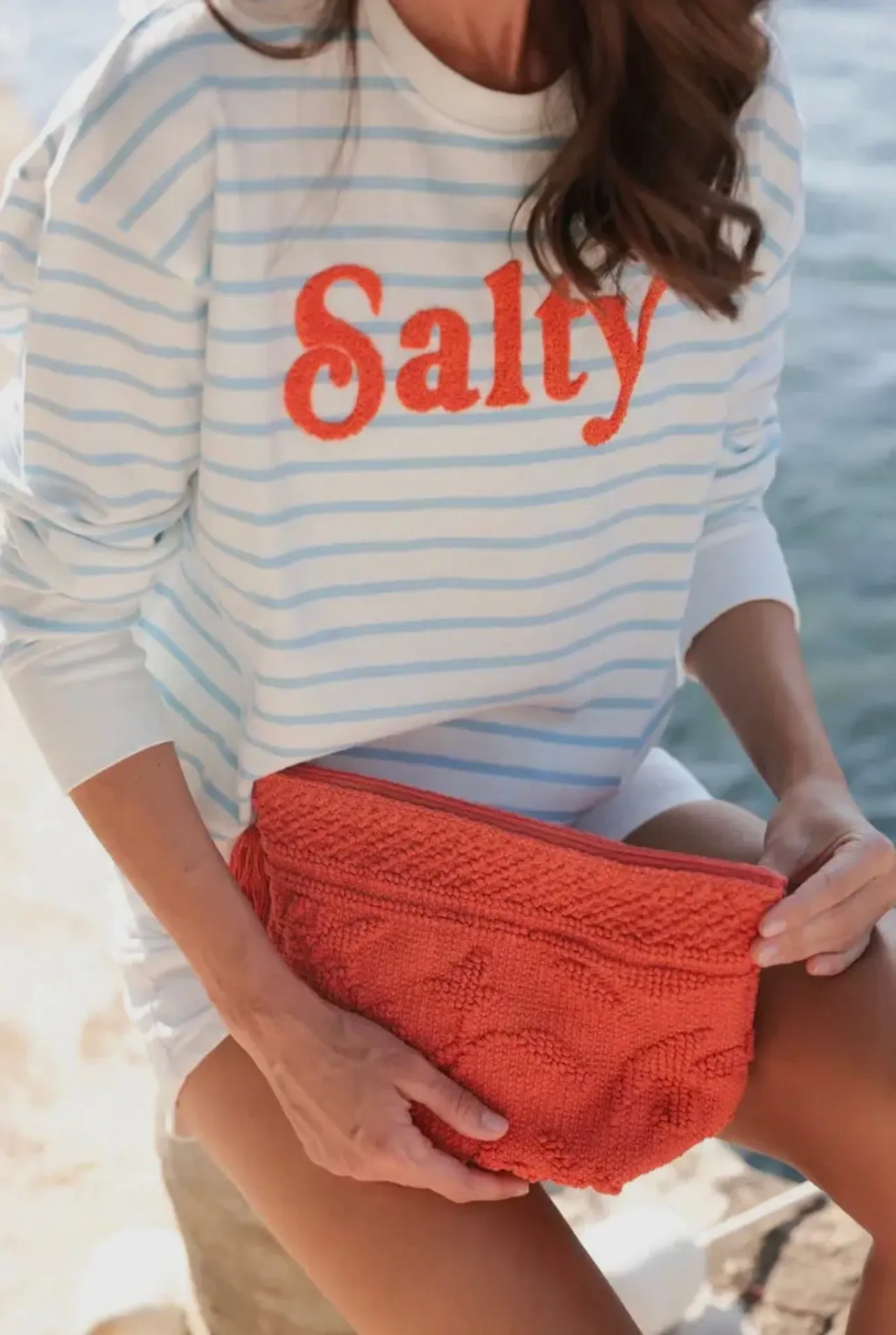 Salty Crewneck Pullover Sweatshirt