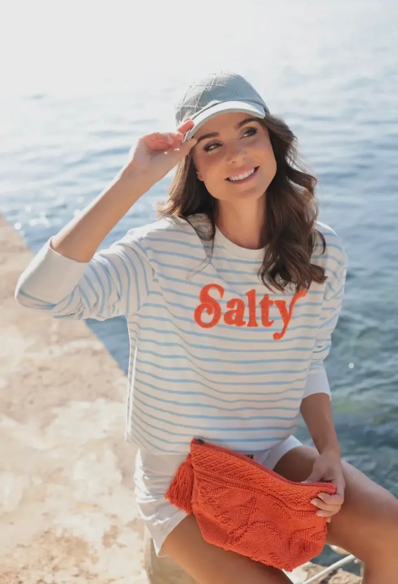 Salty Crewneck Pullover Sweatshirt