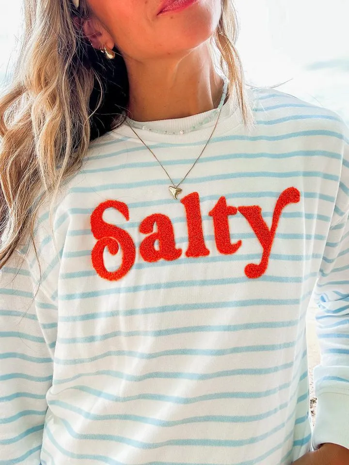 Salty Crewneck Pullover Sweatshirt