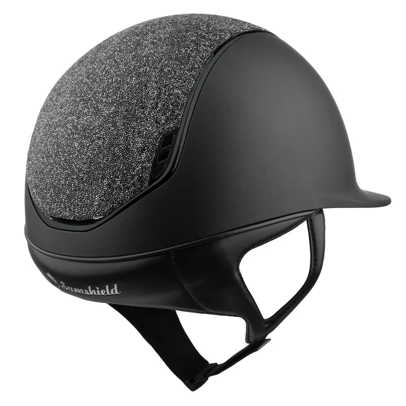 Samshield Shadowmatt Ultra Fine Rock 5 Crystal Riding Hat - Black/Night