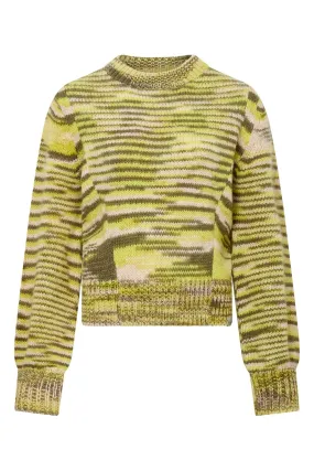 SANG Handknit Wool Jumper - Green