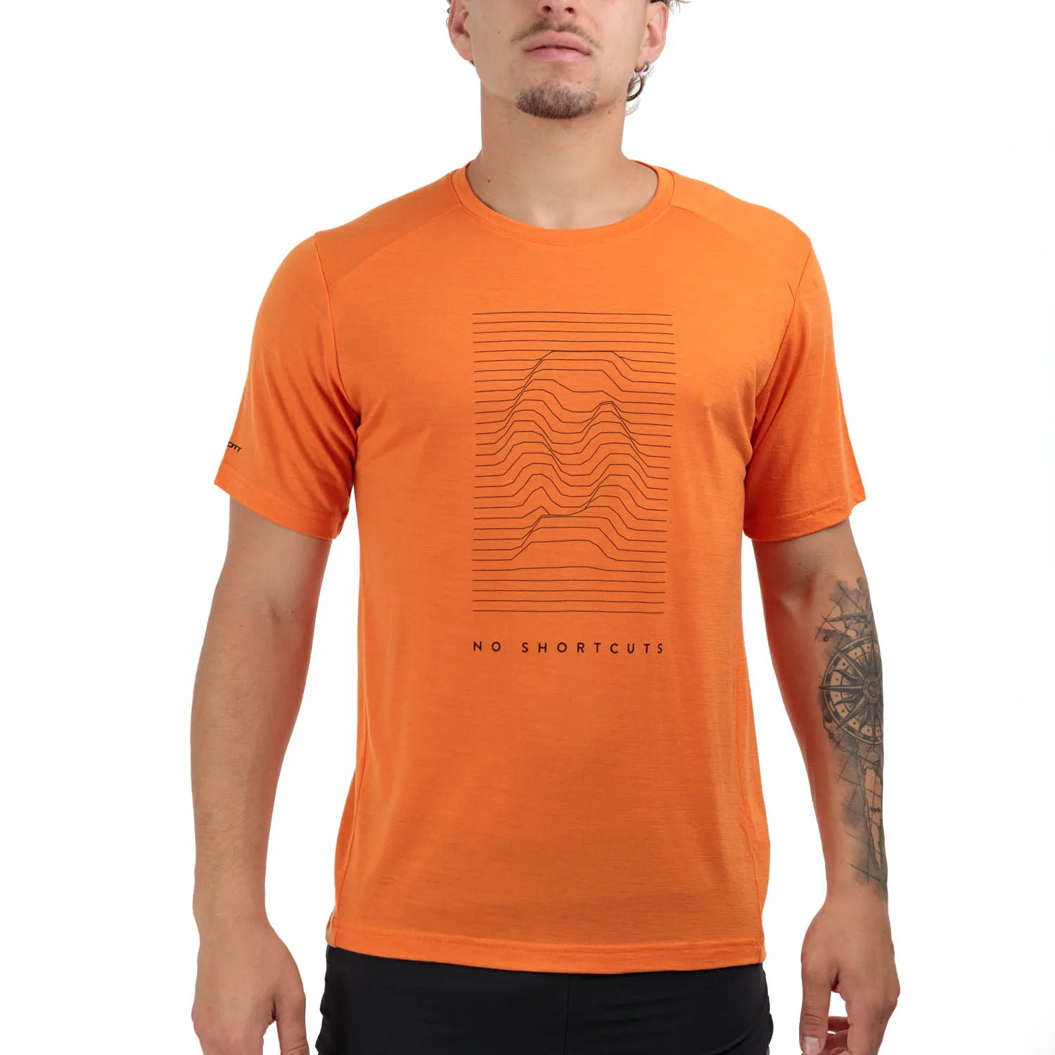 Scott Defined Merino Graphic Maglietta  Flash Orange