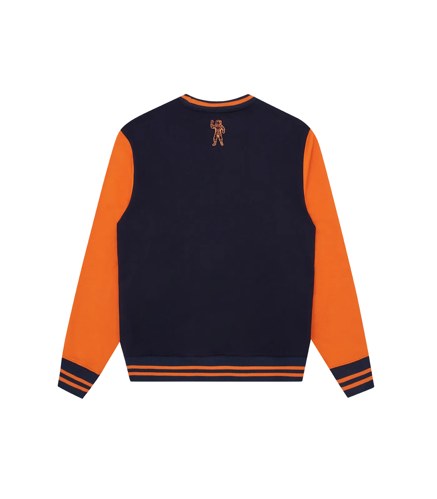 SERIF LOGO COLOURBLOCK CREWNECK - NAVY/ORANGE