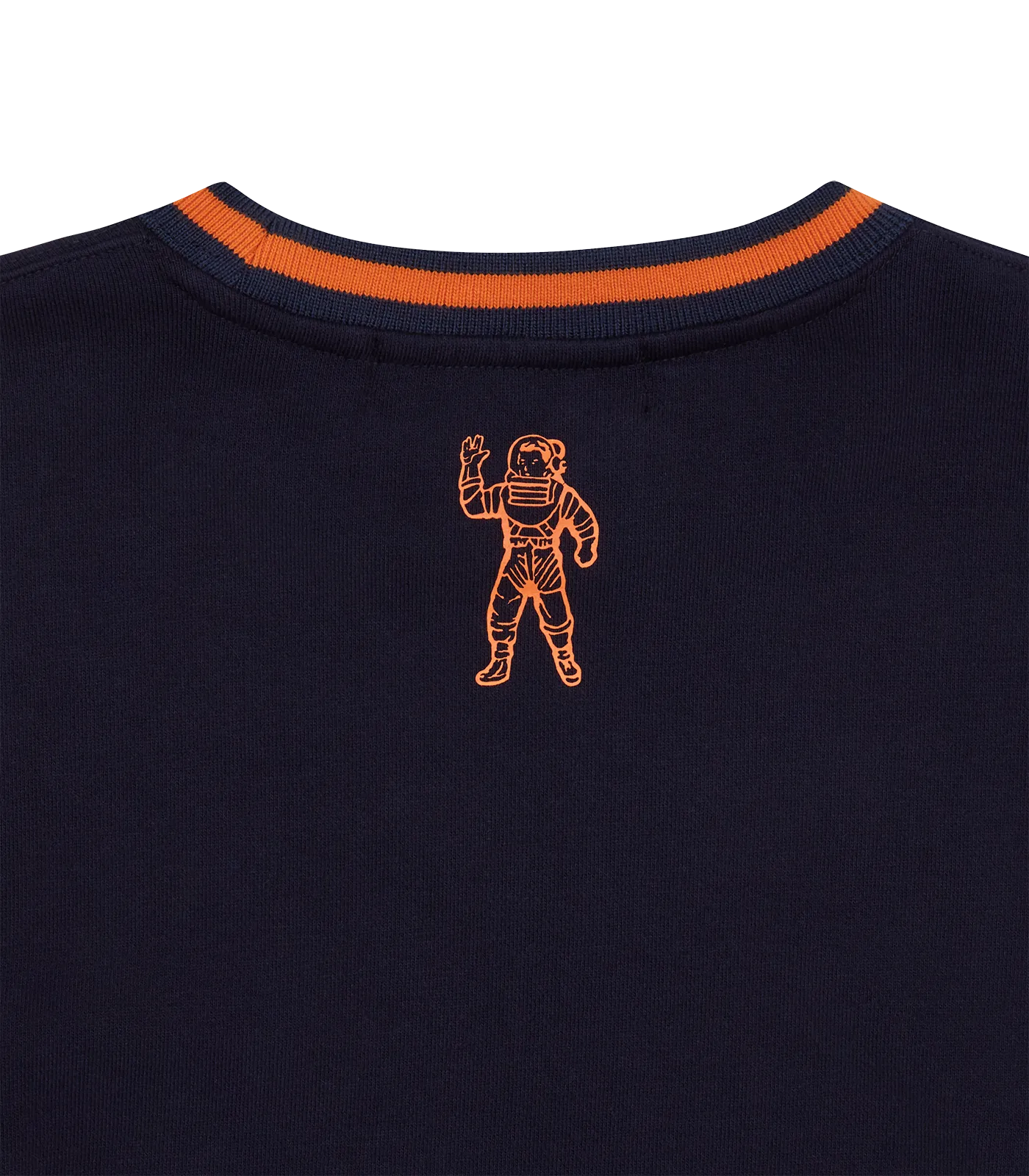 SERIF LOGO COLOURBLOCK CREWNECK - NAVY/ORANGE