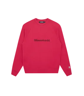 SERIF LOGO CREWNECK - RED