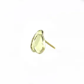 Single 9ct Yellow Gold Petal Stud - Louise Fischer