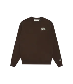 SMALL ARCH LOGO CREWNECK - BROWN