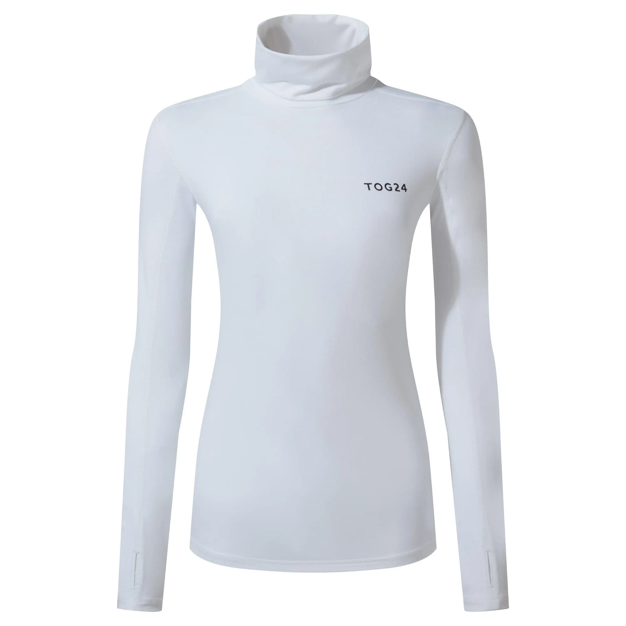 Snowdon Womens Thermal Base Layer Roll Neck - Optic White