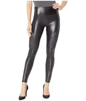 Spanx Faux Leather Moto Leggings